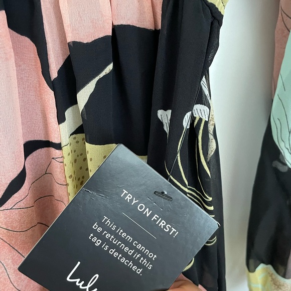 Lulu's Black Floral Maxi Dress - Picture 6 of 12